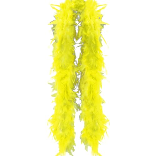 Flauschige Federboa, Kostümzubehör, Weihnachtsgirlande, Federboa, Kostümzubehör für Cosplay, Karneval, Hochzeit, Halloween, Urlaub, Weihnachtsdekoration, 50 g, 2 m von KOGMMYSEVP