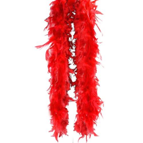 Flauschige Federboa, Kostümzubehör, Weihnachtsgirlande, Federboa, Kostümzubehör für Cosplay, Karneval, Hochzeit, Halloween, Urlaub, Weihnachtsdekoration, 50 g, 2 m von KOGMMYSEVP