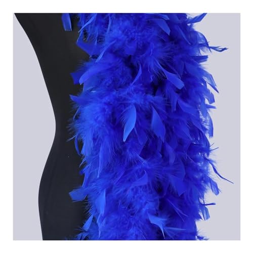 Flauschige Truthahn-Federboa für Tanzen, Hochzeit, Party, Halloween, Kostüm, Weihnachtsbaum, Dekoration, Schal, Federboa, 90 g, Königsblau Flauschige Truthahn-Federboa für Tanzen, Hochzeit, Party, Halloween, Kostüm, Weihnachtsbaum, Dekoration, Schal, Federboa, 90 g, Königsblau von KOGMMYSEVP