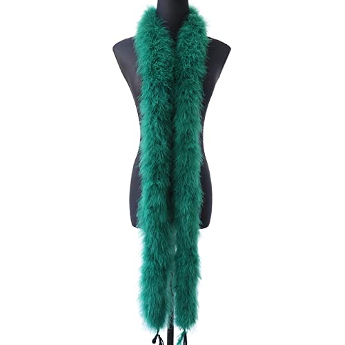 Flauschige Truthahnfederboa, 50 g dick, natürliche Federbesätze, Schal für Kleidung, Dekoration, Schal, 2 Meter Flauschige Truthahnfederboa, 50 g dick, natürliche Federbesätze, Schal für Kleidung, Dekoration, Schal, 2 Meter von KOGMMYSEVP