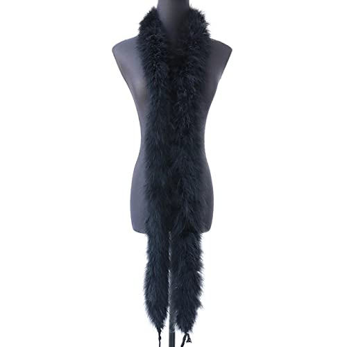 Flauschige Truthahnfederboa, 50 g dick, natürliche Federbesätze, Schal für Kleidung, Dekoration, Schal, 2 Meter Flauschige Truthahnfederboa, 50 g dick, natürliche Federbesätze, Schal für Kleidung, Dekoration, Schal, 2 Meter von KOGMMYSEVP