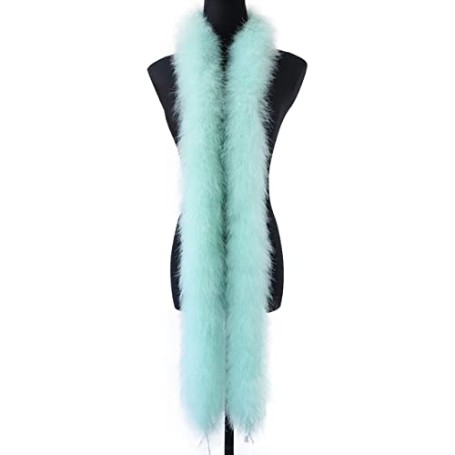 Flauschige Truthahnfederboa, 50 g dick, natürliche Federbesätze, Schal für Kleidung, Dekoration, Schal, 2 Meter Flauschige Truthahnfederboa, 50 g dick, natürliche Federbesätze, Schal für Kleidung, Dekoration, Schal, 2 Meter von KOGMMYSEVP