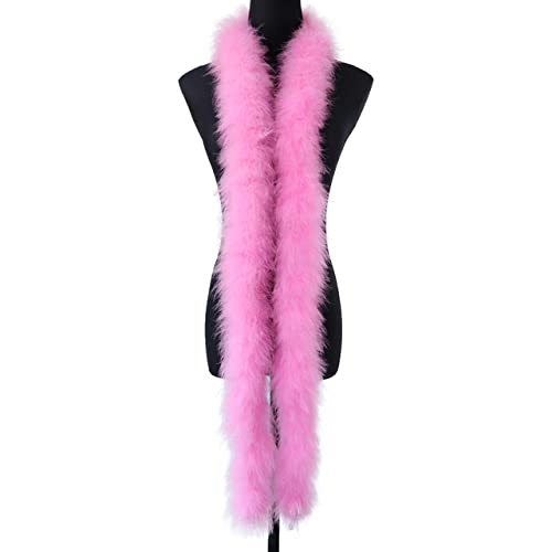 Flauschige Truthahnfederboa, 50 g dick, natürliche Federbesätze, Schal für Kleidung, Dekoration, Schal, 2 Meter Flauschige Truthahnfederboa, 50 g dick, natürliche Federbesätze, Schal für Kleidung, Dekoration, Schal, 2 Meter von KOGMMYSEVP