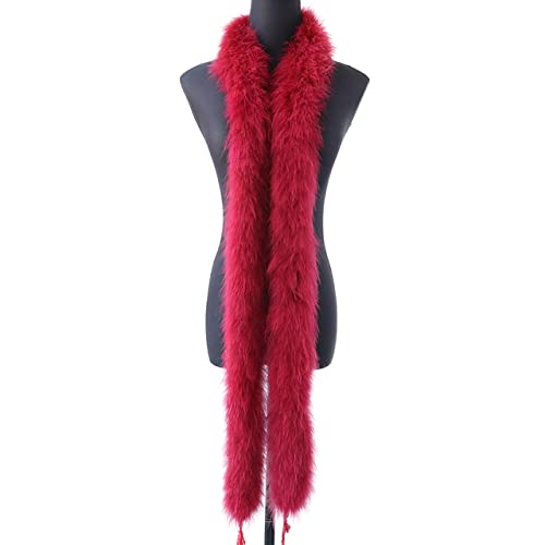 Flauschige Truthahnfederboa, 50 g dick, natürliche Federbesätze, Schal für Kleidung, Dekoration, Schal, 2 Meter Flauschige Truthahnfederboa, 50 g dick, natürliche Federbesätze, Schal für Kleidung, Dekoration, Schal, 2 Meter von KOGMMYSEVP