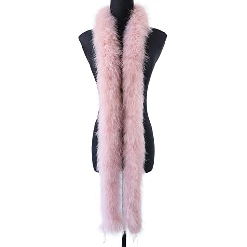 Flauschige Truthahnfederboa, 50 g dick, natürliche Federbesätze, Schal für Kleidung, Dekoration, Schal, 2 Meter Flauschige Truthahnfederboa, 50 g dick, natürliche Federbesätze, Schal für Kleidung, Dekoration, Schal, 2 Meter von KOGMMYSEVP