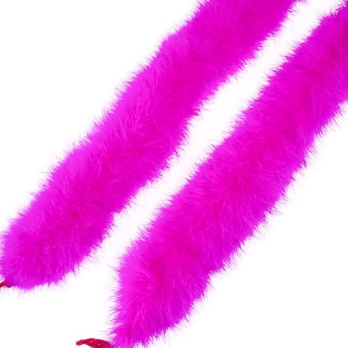 Flauschige Truthahnfederboa, 50 g dick, natürliche Federbesätze, Schal für Kleidung, Dekoration, Schal, 2 Meter Flauschige Truthahnfederboa, 50 g dick, natürliche Federbesätze, Schal für Kleidung, Dekoration, Schal, 2 Meter von KOGMMYSEVP