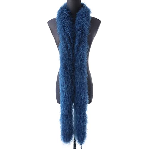 Flauschige Truthahnfederboa, 50 g dick, natürliche Federbesätze, Schal für Kleidung, Dekoration, Schal, 2 Meter Flauschige Truthahnfederboa, 50 g dick, natürliche Federbesätze, Schal für Kleidung, Dekoration, Schal, 2 Meter von KOGMMYSEVP