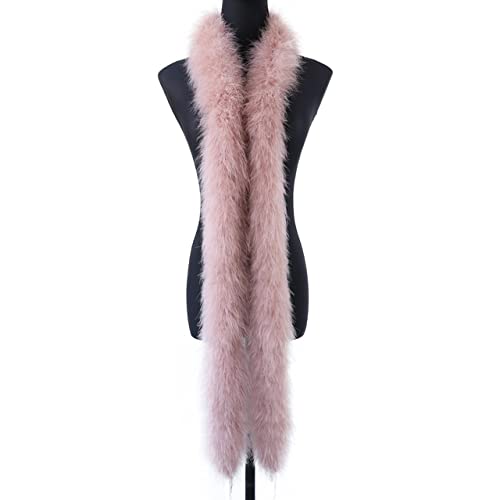 Flauschige Truthahnfederboa, 50 g dick, natürliche Federbesätze, Schal für Kleidung, Dekoration, Schal, 2 Meter Flauschige Truthahnfederboa, 50 g dick, natürliche Federbesätze, Schal für Kleidung, Dekoration, Schal, 2 Meter von KOGMMYSEVP