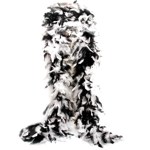 Rosa Truthahn-Federboa 2 Yards 40 g für DIY Handwerk Zuhause Tanzen Hochzeit Party Halloween Kostüm Dekoration Federboa von KOGMMYSEVP