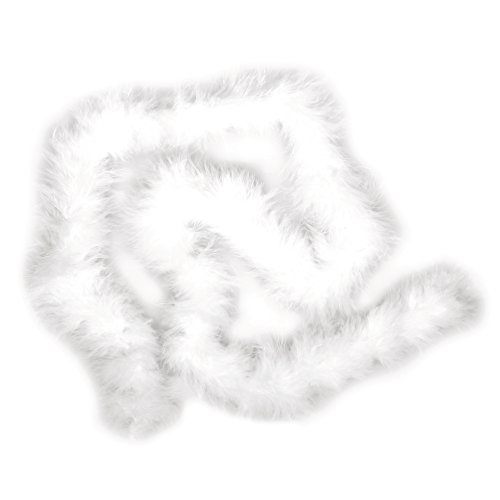 Weiße Federboa zum Basteln, DIY und saisonale Dekorationen, dekorative Federboa mit einer Länge von 1 m und einem Durchmesser von 4,5 cm, 8510202 Weiße Federboa zum Basteln, DIY und saisonale Dekorationen, dekorative Federboa mit einer Länge von 1 m und einem Durchmesser von 4,5 cm, 8510202 von KOGMMYSEVP