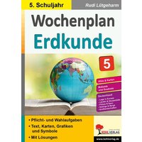 Wochenplan Erdkunde / Klasse 5 von KOHL VERLAG Der Verlag mit dem Baum