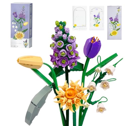 Blumenstrauß Bausteine Set, 534 Stück DIY Künstliche Blumen zum Basteln, Blumen Bausteine Set, Künstliche Blumen Bausatz für Erwachsene Kinder Mädchen Frauen Blumenstrauß Bausteine Set, 534 Stück DIY Künstliche Blumen zum Basteln, Blumen Bausteine Set, Künstliche Blumen Bausatz für Erwachsene Kinder Mädchen Frauen von KOIROI