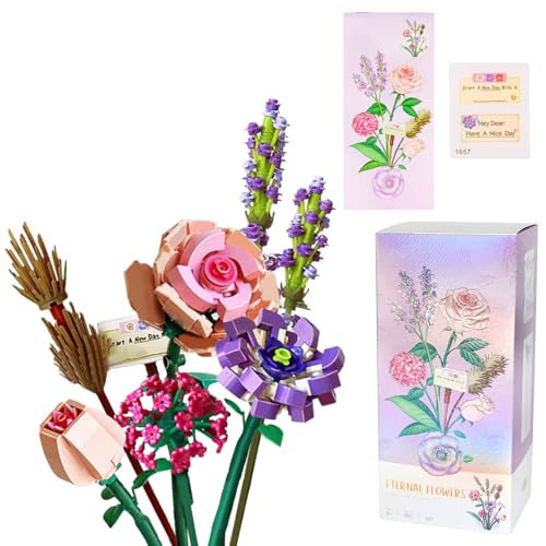 KOIROI Blumenstrauß Bausteine Set, 547-teiliges Blumen Bauspielzeugsets,Dekoration Blumen Bausteine Bausatz, Kreatives Blumenstrauß Bausatz,Geschenke zum Muttertag, Geburtstag, Valentinstag KOIROI Blumenstrauß Bausteine Set, 547-teiliges Blumen Bauspielzeugsets,Dekoration Blumen Bausteine Bausatz, Kreatives Blumenstrauß Bausatz,Geschenke zum Muttertag, Geburtstag, Valentinstag von KOIROI