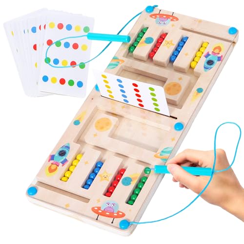 Montessori Spielzeug für Kinder ab 3 4 5 6 Jahre Junge Mädchen, Magnetspiel Labyrinth Holzspielzeug Sortierspiel Lernspielzeug Geschenk für Kinderspielzeug ab 2 3 4 5 6 7 8 Jahre Jungen Mädchen von KOIROI