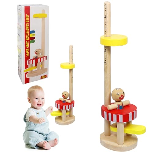 Springendes Spielzeug, Clown Springendes Holzspielzeug, Montessori Spielzeug Magnetspiel Kinder, Mitgebsel Kindergeburtstag, Spielzeuggeschenke für 3-12 Jährige Mädchen und Jungen Springendes Spielzeug, Clown Springendes Holzspielzeug, Montessori Spielzeug Magnetspiel Kinder, Mitgebsel Kindergeburtstag, Spielzeuggeschenke für 3-12 Jährige Mädchen und Jungen von KOIROI