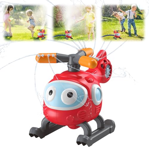 Wasserspielzeug Kinder Outdoor, Hubschrauber Sprinkler Spielzeug für Kinder, Outdoor Sprinkler Wasserspielzeug, Wassersprinkler Kinder, Rasensprenger, Wassersprenger,Rotierende Gartensprenger Wasserspielzeug Kinder Outdoor, Hubschrauber Sprinkler Spielzeug für Kinder, Outdoor Sprinkler Wasserspielzeug, Wassersprinkler Kinder, Rasensprenger, Wassersprenger,Rotierende Gartensprenger von KOIROI