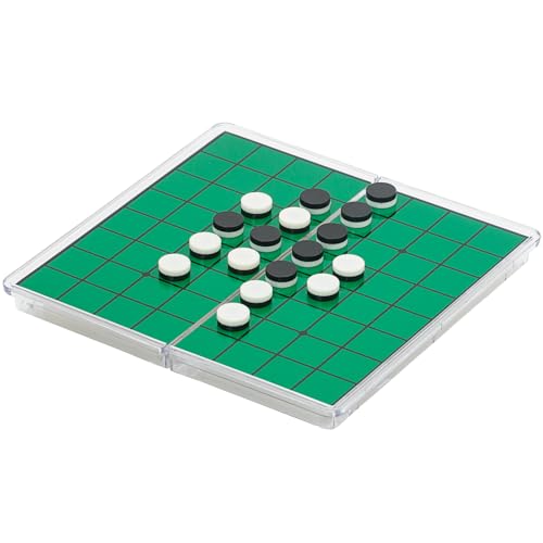 KOKOSUN Reversi Brettspiel Reise Set, 15×15cm, magnetisch zusammenklappbar klassisches Brettspiel, Familienspaß Geschenk für Kinder von KOKOSUN