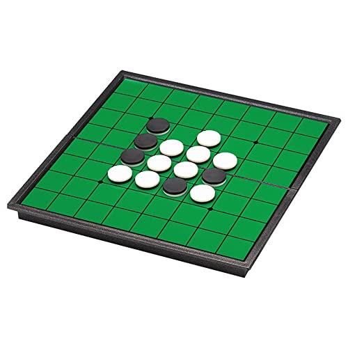 KOKOSUN Reversi Schach, Reversi Spiele, Brett-Strategiespiel, Magnetisch Faltbares Schachbrett Bequeme Aufbewahrung (Rechter Winkel) von KOKOSUN