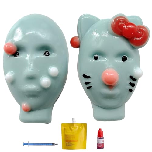2 PCS Pickel Ausdrücken Spiel, Pimple Popper Toy, Pickel Ausdrücken Spielzeug, Lustiges Pimple Popper Toy Für Erwachsene Und Kinder, Stressabbau Und Unterhaltung Humorvolle Freunde (White) von KOLGEIKJ