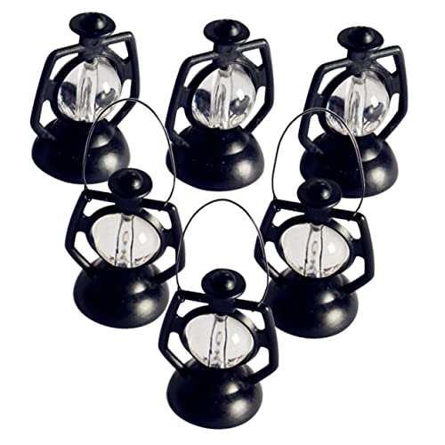 6st Puppenhaus-Miniatur-Essen-spielszene Kleine Petroleumlampe Schmücken Miniatur-Requisiten Für Petroleumlampen Weihnachtsparty-Dekorationen Laternenlichtmodell Black KOMBIUDA 6st Puppenhaus-Miniatur-Essen-spielszene Kleine Petroleumlampe Schmücken Miniatur-Requisiten Für Petroleumlampen Weihnachtsparty-Dekorationen Laternenlichtmodell Black KOMBIUDA von KOMBIUDA