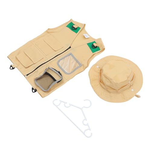 KOMBIUDA 1 Forscher Weste Rollenspiel-Explorer-westenanzug Cosplay-Explorer-Requisiten Cosplay Explorer Kleid Zubehör Explorer-Kleid-Accessoires Entdecker-Cosplay-Requisiten Beige Stoff KOMBIUDA 1 Forscher Weste Rollenspiel-Explorer-westenanzug Cosplay-Explorer-Requisiten Cosplay Explorer Kleid Zubehör Explorer-Kleid-Accessoires Entdecker-Cosplay-Requisiten Beige Stoff von KOMBIUDA