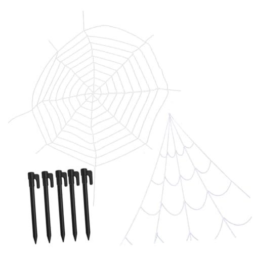 KOMBIUDA 1 Halloween-Spinnennetz simuliertes Spinnennetz Geisterspinne Spielzeug Wohnkultur Spinnennetz-Dekoration Spinnennetz für Halloween Haushalt schmücken Requisiten von KOMBIUDA