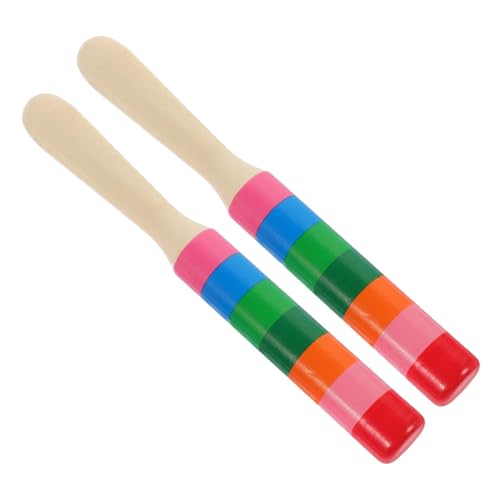 KOMBIUDA 1 Paar Rhythmus Sticks aus Holz Pädagogisches Musikinstrument für Musikunterricht und Kreative und Lebendige Klänge Entwicklung des Rhythmusgefühls von KOMBIUDA