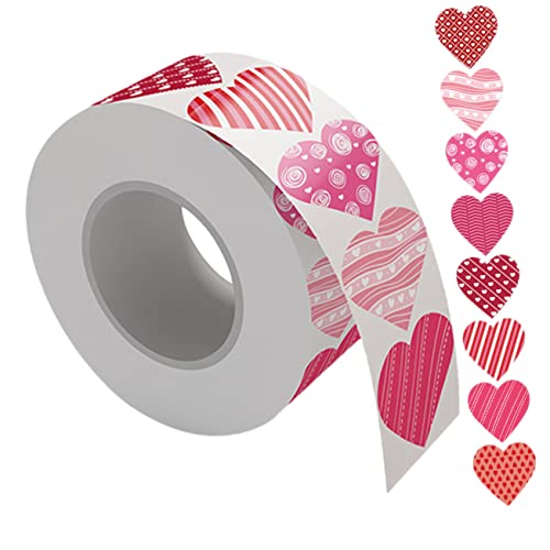 KOMBIUDA 1 Rolle Liebe Aufkleber Hochzeitsaufkleber Für Gefälligkeiten Valentinsaufkleber-Etiketten Aufkleber Für Vorschulkinder Valentinstagsaufkleber Kupferplattenaufkleber KOMBIUDA 1 Rolle Liebe Aufkleber Hochzeitsaufkleber Für Gefälligkeiten Valentinsaufkleber-Etiketten Aufkleber Für Vorschulkinder Valentinstagsaufkleber Kupferplattenaufkleber von KOMBIUDA