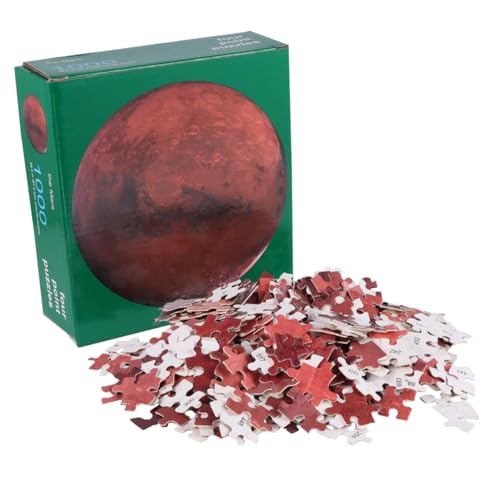 KOMBIUDA 1000 Teile Rundes Puzzle für Erwachsene Intelligenzspielzeug Dekompressionspuzzlespielzeug für Familie Freunde Personal Kreatives Puzzlebrett Planetenthema von KOMBIUDA