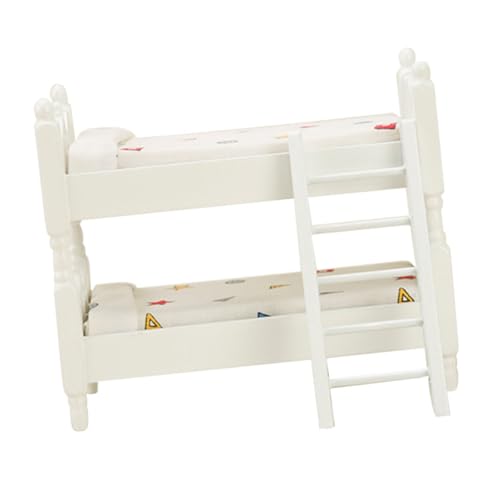 KOMBIUDA Puppenhaus Möbel Requisiten Miniatur Etagenbett Modell Puppe Mini Bett Mini Zubehör Set KOMBIUDA Puppenhaus Möbel Requisiten Miniatur Etagenbett Modell Puppe Mini Bett Mini Zubehör Set von KOMBIUDA