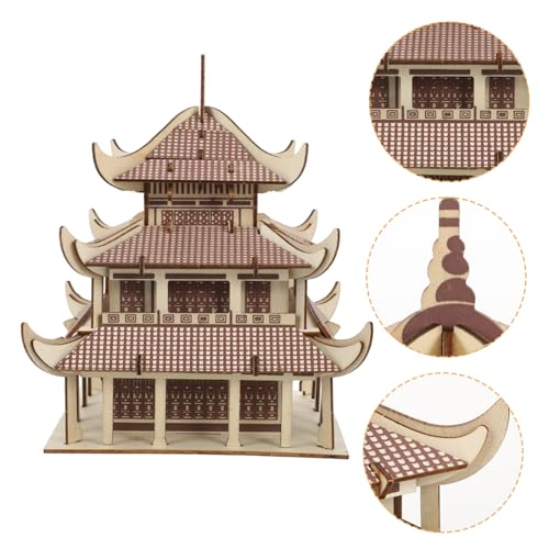 KOMBIUDA 1 Satz 3D-Puzzle Bauen Puzzle rätselbuch stylingbã¼rsten rätselhefte für Erwachsene weihnachsgeschenk 3D-Holzpuzzle für Erwachsene 3D-Puzzles für Erwachsene 3D-Rätsel von KOMBIUDA