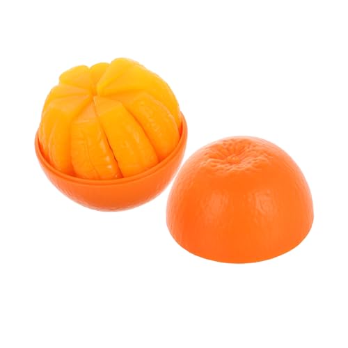 KOMBIUDA 1 Satz 3D -puzzlespielzeug Würfelpuzzle Für Obst-Puzzle- Süße Puzzlewürfel Fruchtwürfel Orange Kunststoff Kunststoff von KOMBIUDA