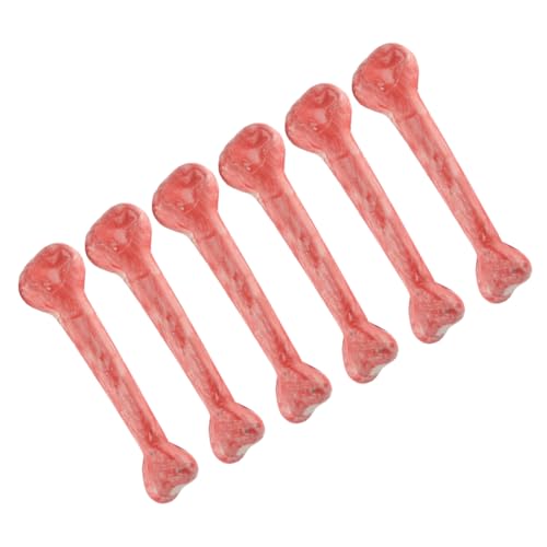 KOMBIUDA 1 Satz 6 Stück rote Knochenstütze Halloween Party Dekoration Halloween Knochen Dekoration Halloween -Dekorationen Skelett Requisiten für Halloween Knochenrequisiten von KOMBIUDA