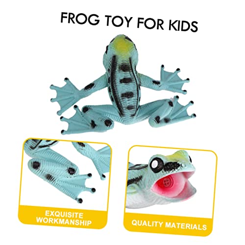 KOMBIUDA 1 Satz 8St Simulation klingendes Froschmodellspielzeug kleine Tierfiguren Geschenk für Kinder Kinderspielzeug Spielzeuge künstlicher Frosch Spielzeug für Kinder Puzzle Ochsenfrosch von KOMBIUDA