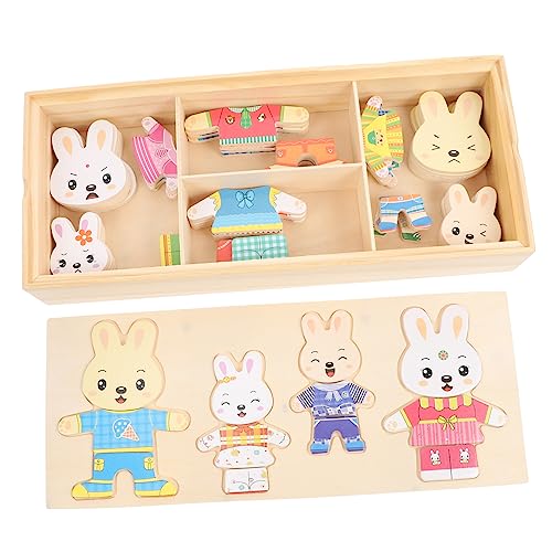 KOMBIUDA 1 Satz Ankleide-Puzzle Kinderrätsel Puzzle- Für Tierrätsel Zum Wechseln Der Kleidung Tierische Rätsel Tierrätsel Für Pädagogikspielzeug Tier Puzzles Holz KOMBIUDA 1 Satz Ankleide-Puzzle Kinderrätsel Puzzle- Für Tierrätsel Zum Wechseln Der Kleidung Tierische Rätsel Tierrätsel Für Pädagogikspielzeug Tier Puzzles Holz von KOMBIUDA