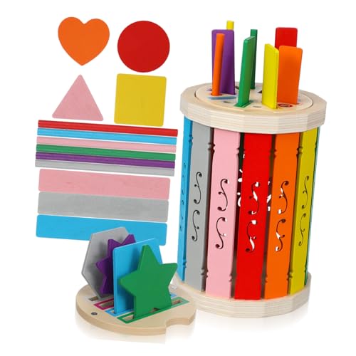 KOMBIUDA 1 Satz Babytasse Farbsortierung Farbsortierspielzeug für Kleinkinder 1-3 Farblich passendes Sortierspiel aus Holz Farbsortierendes Sinnesspielzeug hölzern KOMBIUDA 1 Satz Babytasse Farbsortierung Farbsortierspielzeug für Kleinkinder 1-3 Farblich passendes Sortierspiel aus Holz Farbsortierendes Sinnesspielzeug hölzern von KOMBIUDA