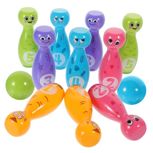 KOMBIUDA 1 Satz Bowlingkugel Bowling Set kinderzimmer Unterhaltung interessantes Bowlingspielspielzeug Indoor- Plastik KOMBIUDA 1 Satz Bowlingkugel Bowling Set kinderzimmer Unterhaltung interessantes Bowlingspielspielzeug Indoor- Plastik von KOMBIUDA