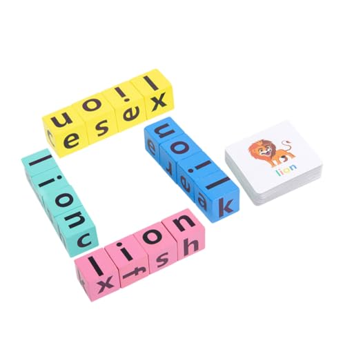 KOMBIUDA 1 Satz Buchstaben-lernblöcke Aktivitäten Zum Lernen Von Buchstaben Alphabet-rechtschreibspiel Vorschulkindergartenspiel Frühe Lernspiele Alphabet-erkenntnisspiel Ahorn von KOMBIUDA