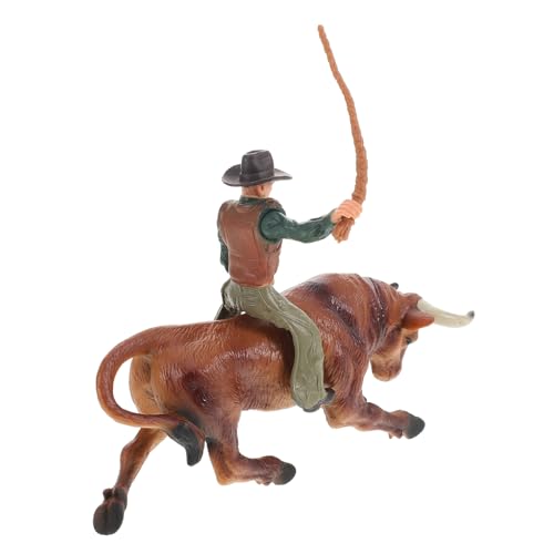 KOMBIUDA 1 Satz Cowboy-Modell Stierfigur Cowboy-kostüm Bullenmodell Bauernhoftier Stierdekoration Stier-Statue Stier-Action-Figur Zum Bullenreiten Bullenhandwerk Harz KOMBIUDA 1 Satz Cowboy-Modell Stierfigur Cowboy-kostüm Bullenmodell Bauernhoftier Stierdekoration Stier-Statue Stier-Action-Figur Zum Bullenreiten Bullenhandwerk Harz von KOMBIUDA