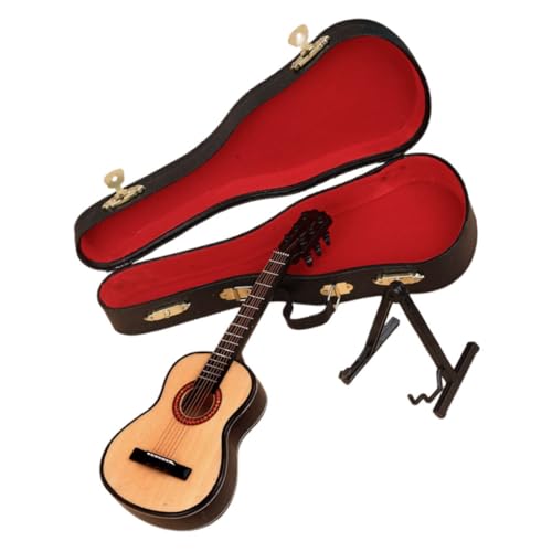 KOMBIUDA 1 Satz Creative Mini Guitar für Puppenhaus Dekoration Instrument Koffer Musikliebhaber und Sammler Langlebig und Realistisch Gestaltet für Mikro Landschaften KOMBIUDA 1 Satz Creative Mini Guitar für Puppenhaus Dekoration Instrument Koffer Musikliebhaber und Sammler Langlebig und Realistisch Gestaltet für Mikro Landschaften von KOMBIUDA