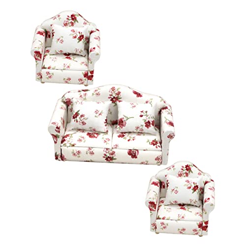 KOMBIUDA Mini-Sofa-Modell Für Mini-hausmöbel Dekoratives Mini-Sofa Kinderspielzeug Zum Anordnen Langlebige Mini-möbel-Dekoration von KOMBIUDA