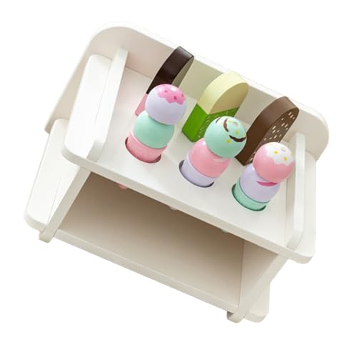 KOMBIUDA Eiscreme-Spielzeug Aus Holz Künstliches Eiscreme-Modell Mit Ständer Für Partygeschenke Dekorativ Und Robust von KOMBIUDA