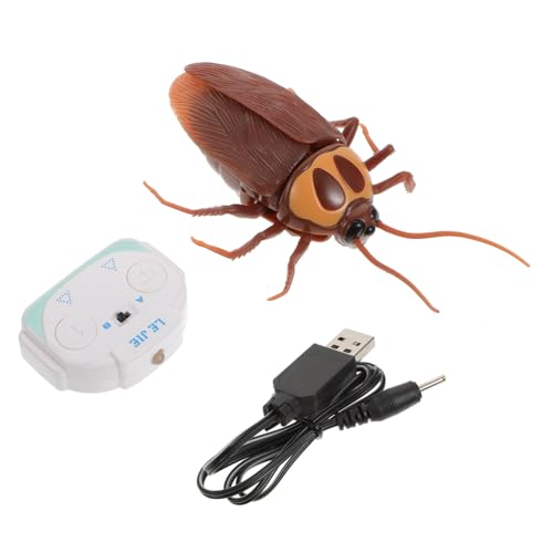 KOMBIUDA Ferngesteuertes Kakerlakenspielzeug Plastiktiere Elektrisches Spielzeug Für Kinder Realistisches Tiermodell Trickspielzeug Mit Fernbedienung von KOMBIUDA