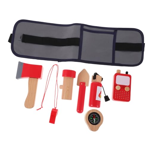 KOMBIUDA 1 Satz Feuerwehr Rollenspiel mit Gürtel Holz Feuerwehrmann Werkzeuge Feuerlöscher und Zubehör Feuerwehr Kostüm Requisiten für Jungen und Mädchen KOMBIUDA 1 Satz Feuerwehr Rollenspiel mit Gürtel Holz Feuerwehrmann Werkzeuge Feuerlöscher und Zubehör Feuerwehr Kostüm Requisiten für Jungen und Mädchen von KOMBIUDA