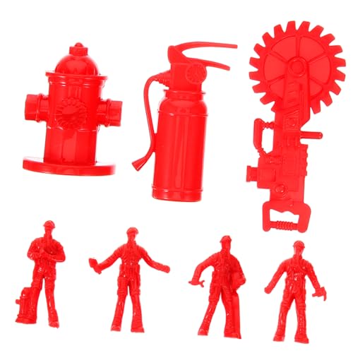 KOMBIUDA 1 Satz Feuerwehrmannschaften Menschenmodell Aus Kunststoff Menschen Figuren Dekoratives Feuerwehrmodell Menschenfiguren Für Sandtischleute Plastik Rot KOMBIUDA 1 Satz Feuerwehrmannschaften Menschenmodell Aus Kunststoff Menschen Figuren Dekoratives Feuerwehrmodell Menschenfiguren Für Sandtischleute Plastik Rot von KOMBIUDA