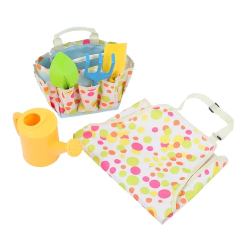 KOMBIUDA 1satz Kids Gardening Tool Set Teiliges Set Mit Schaufel Rechen Gießkanne Schürze Und Tragetasche Gartengeräte Für Kleine Für Drinnen Und Draußen von KOMBIUDA