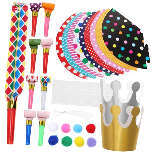 KOMBIUDA Mini Partyhüte Aus Papier Partykegelhüte Für Geburtstagsfeiern Bunte Partydekorationen Mit Tüllen Lustiges Partyzubehör Für Kinder Und Erwachsene KOMBIUDA Mini Partyhüte Aus Papier Partykegelhüte Für Geburtstagsfeiern Bunte Partydekorationen Mit Tüllen Lustiges Partyzubehör Für Kinder Und Erwachsene von KOMBIUDA