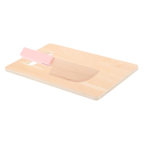KOMBIUDA Holzbrettchen Schneidebrett-Set Für Kinder Lernspielzeug Küchenspielzeug Holzbesteck-Modell Emulations-kochgeschirr von KOMBIUDA