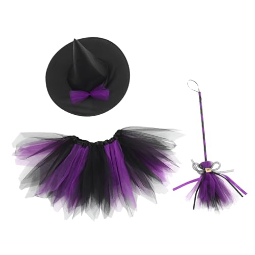 KOMBIUDA 1 Satz Gruseliges Hexenkostüm Für Halloween Kinderkostüm Halloween-rock Zubehör Mädchenkleid Für Rollenspiel KOMBIUDA 1 Satz Gruseliges Hexenkostüm Für Halloween Kinderkostüm Halloween-rock Zubehör Mädchenkleid Für Rollenspiel von KOMBIUDA