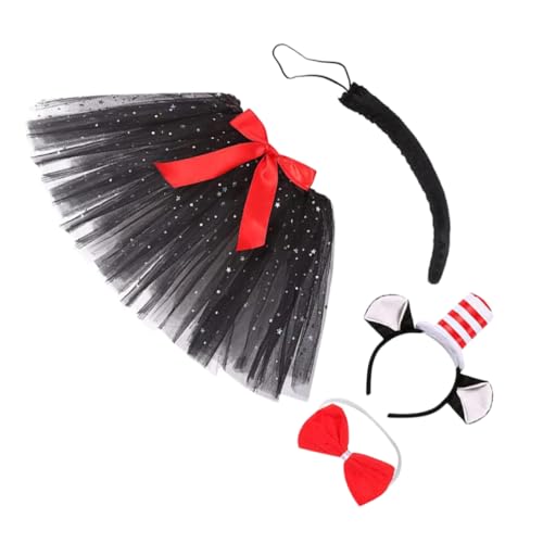 KOMBIUDA Halloween Katzenkostüm Mit Maske Party Stirnband Und Haarreif Satz Für Kostümpartys Und Fantasiespiele von KOMBIUDA